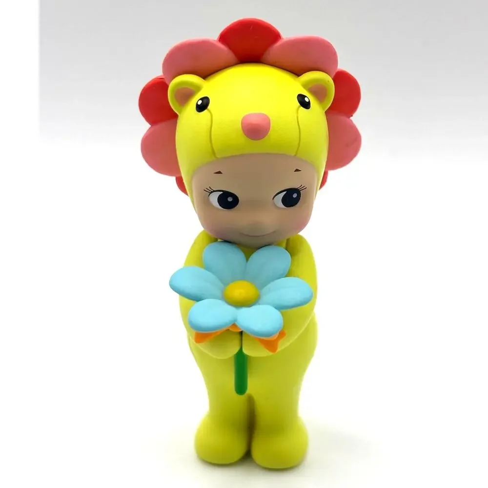 Authentic Sonny Angel Green Rose Lion Mini Figure, Flower Gift Series
